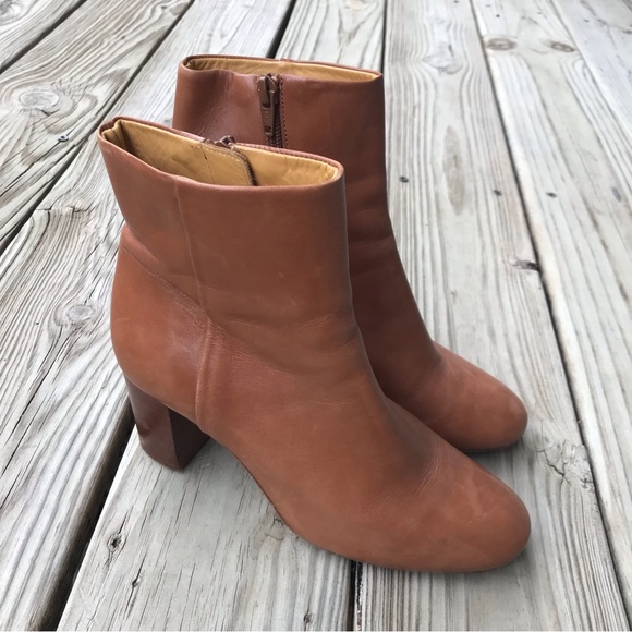 Sezane Heritage Lea block heel boots women’s shoe Size 37 (6.5) - Picture 4 of 13